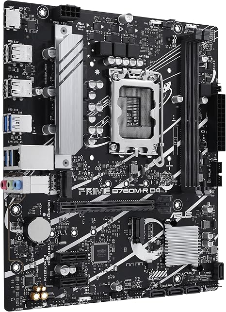 ASUS PRIME B760M-R D4 Micro-ATX Motherboard – Intel LGA1700, DDR4 ASUS PRIME B760M-R D4 Micro-ATX Motherboard – Intel LGA1700, DDR4